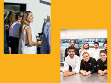 collage con diferentes personas en eventos de Guía Repsol